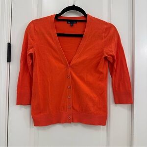 Gap cotton cardigan 100% cotton XS coral pink orange XSmall